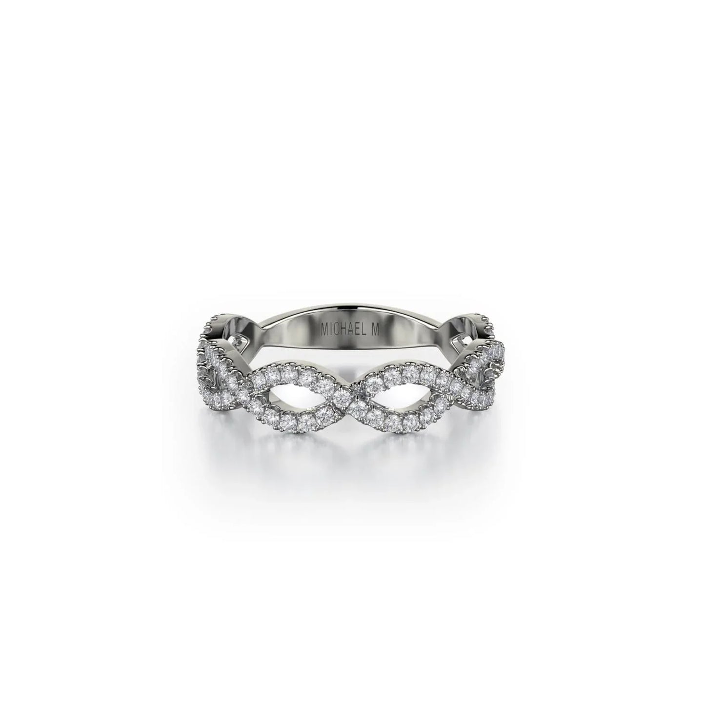 MICHAEL M Braided Diamond Band B317-WG4-YG4