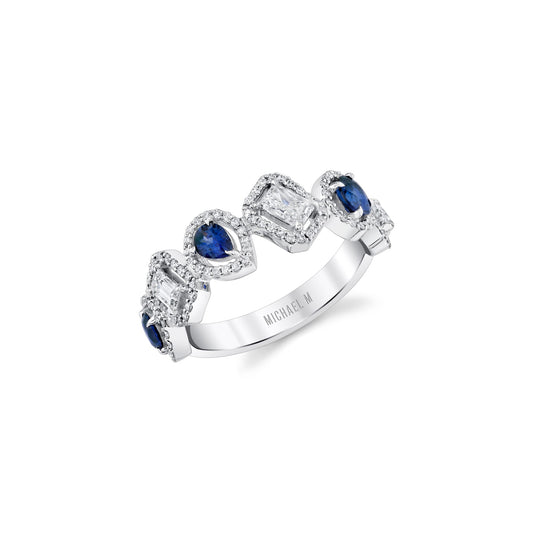 Montage Color Sapphire Halo Ring