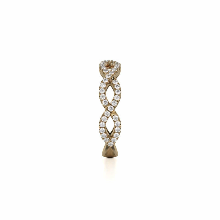 MICHAEL M Braided Diamond Band B317-WG4-YG4