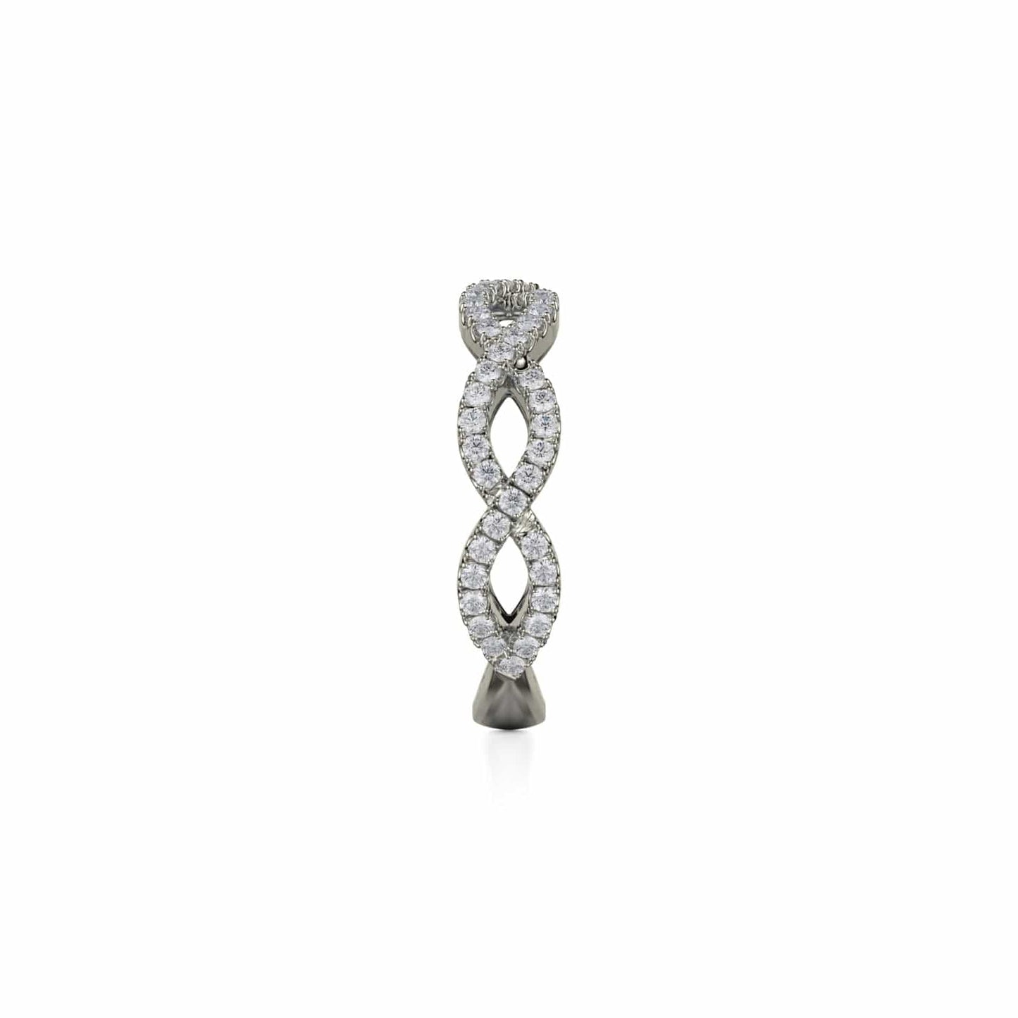 MICHAEL M Braided Diamond Band B317-WG4-YG4