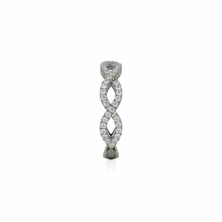 MICHAEL M Braided Diamond Band B317-WG4-YG4