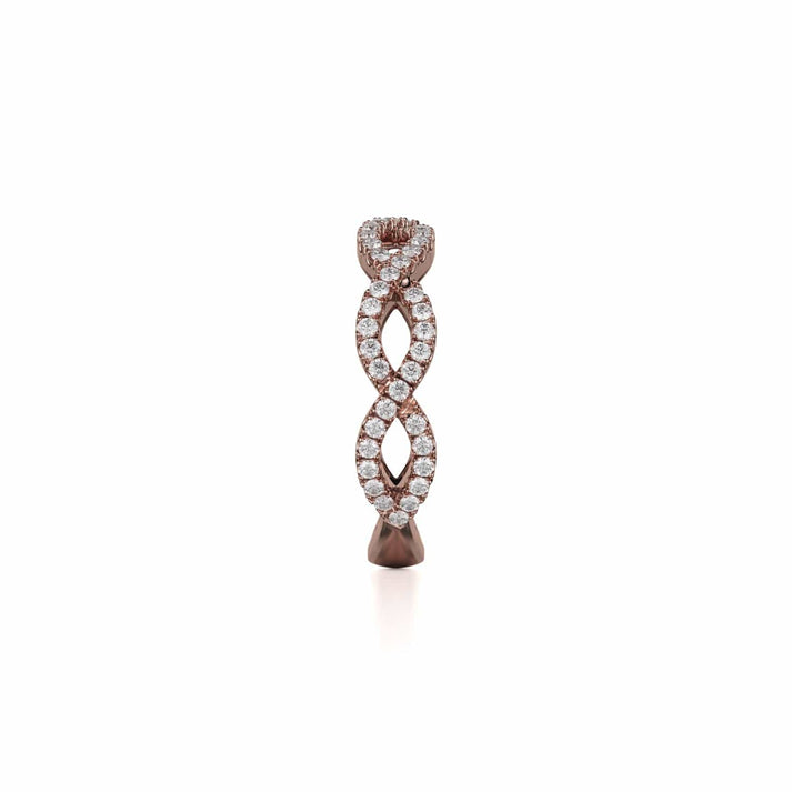 MICHAEL M Braided Diamond Band B317-WG4-YG4