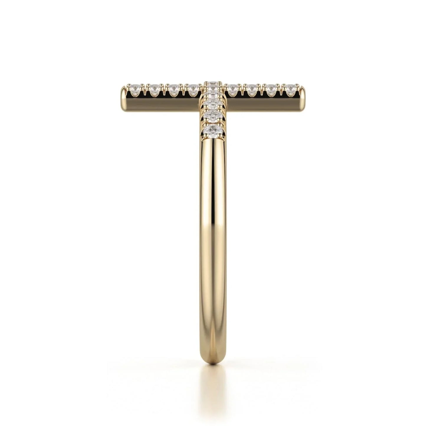 MICHAEL M Diamond Cross Ring F330-WG4