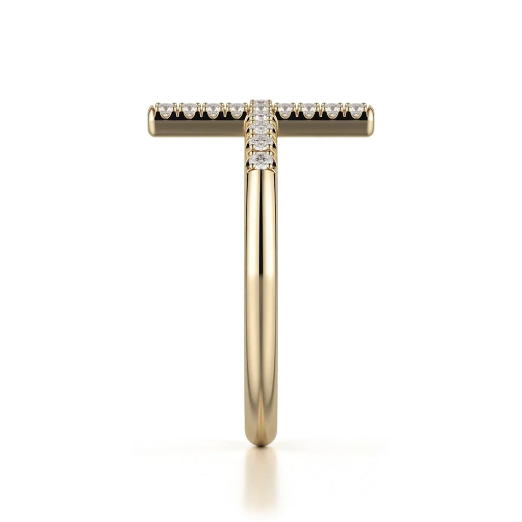 MICHAEL M Diamond Cross Ring F330-WG4