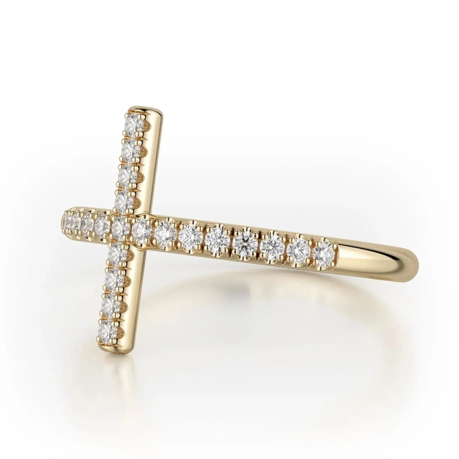 Diamond Cross Ring