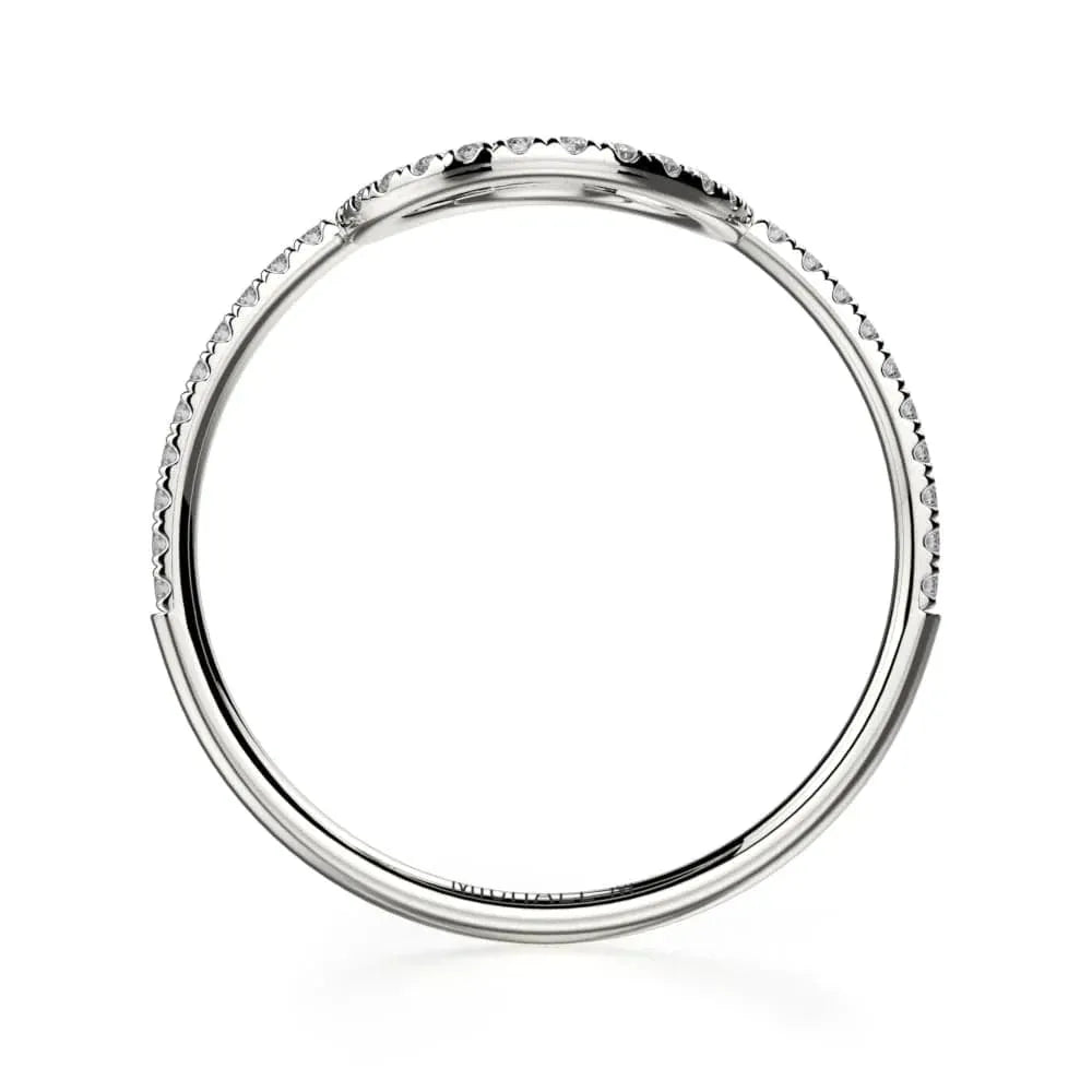 Diamond Open Circle Ring