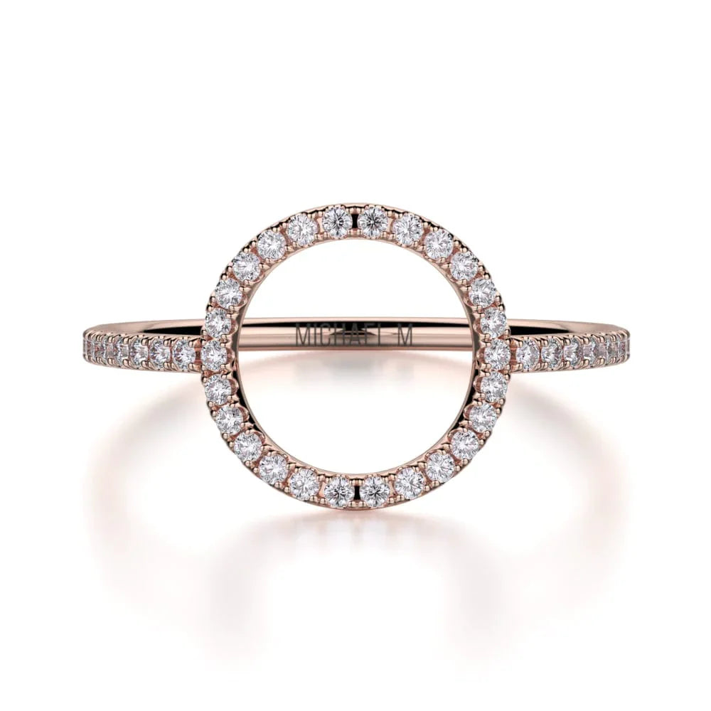 MICHAEL M Diamond Open Circle Ring F279-WG4