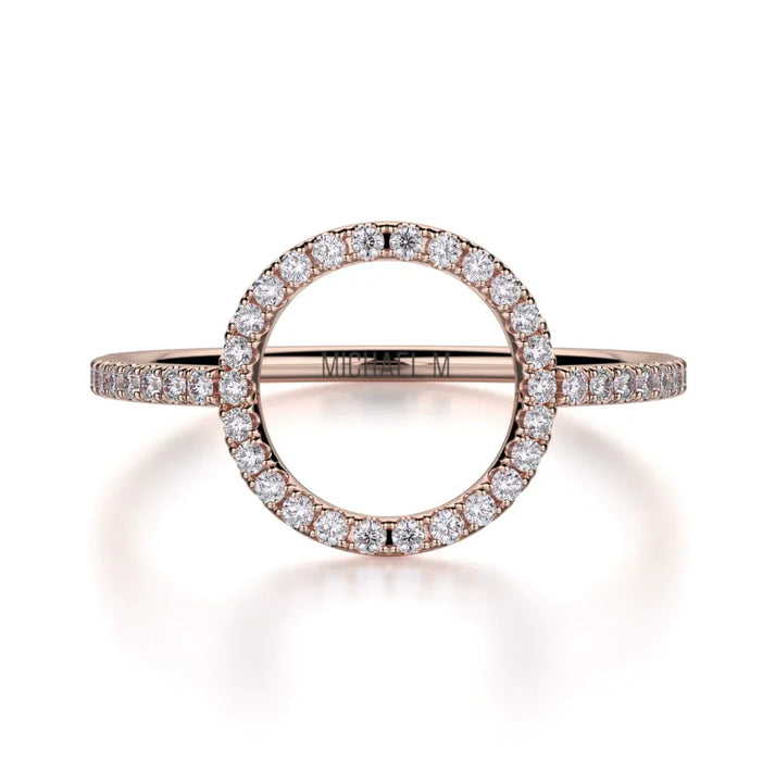 MICHAEL M Diamond Open Circle Ring F279-WG4