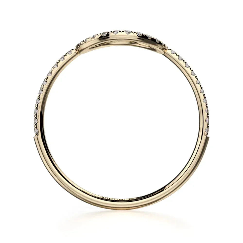 Diamond Open Circle Ring