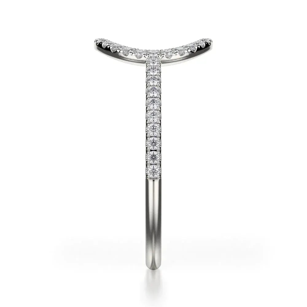 Diamond Open Circle Ring