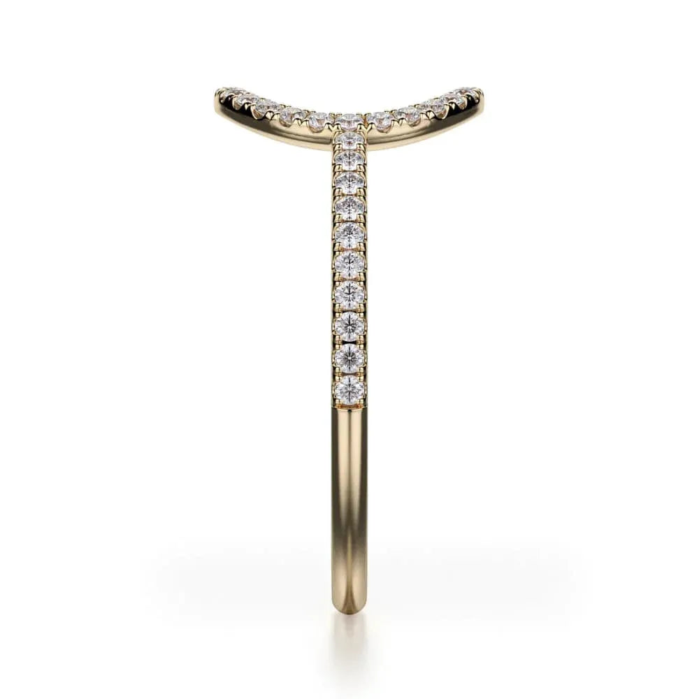 Diamond Open Circle Ring