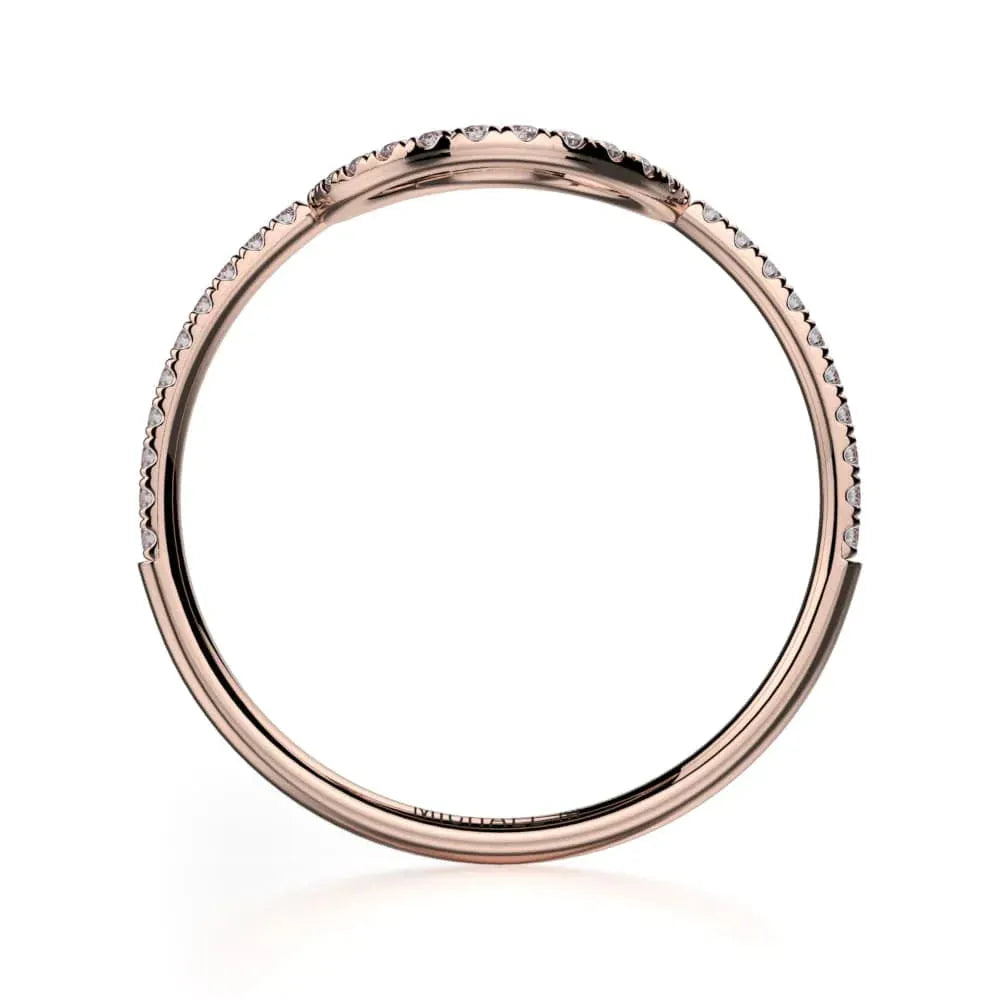 Diamond Open Circle Ring