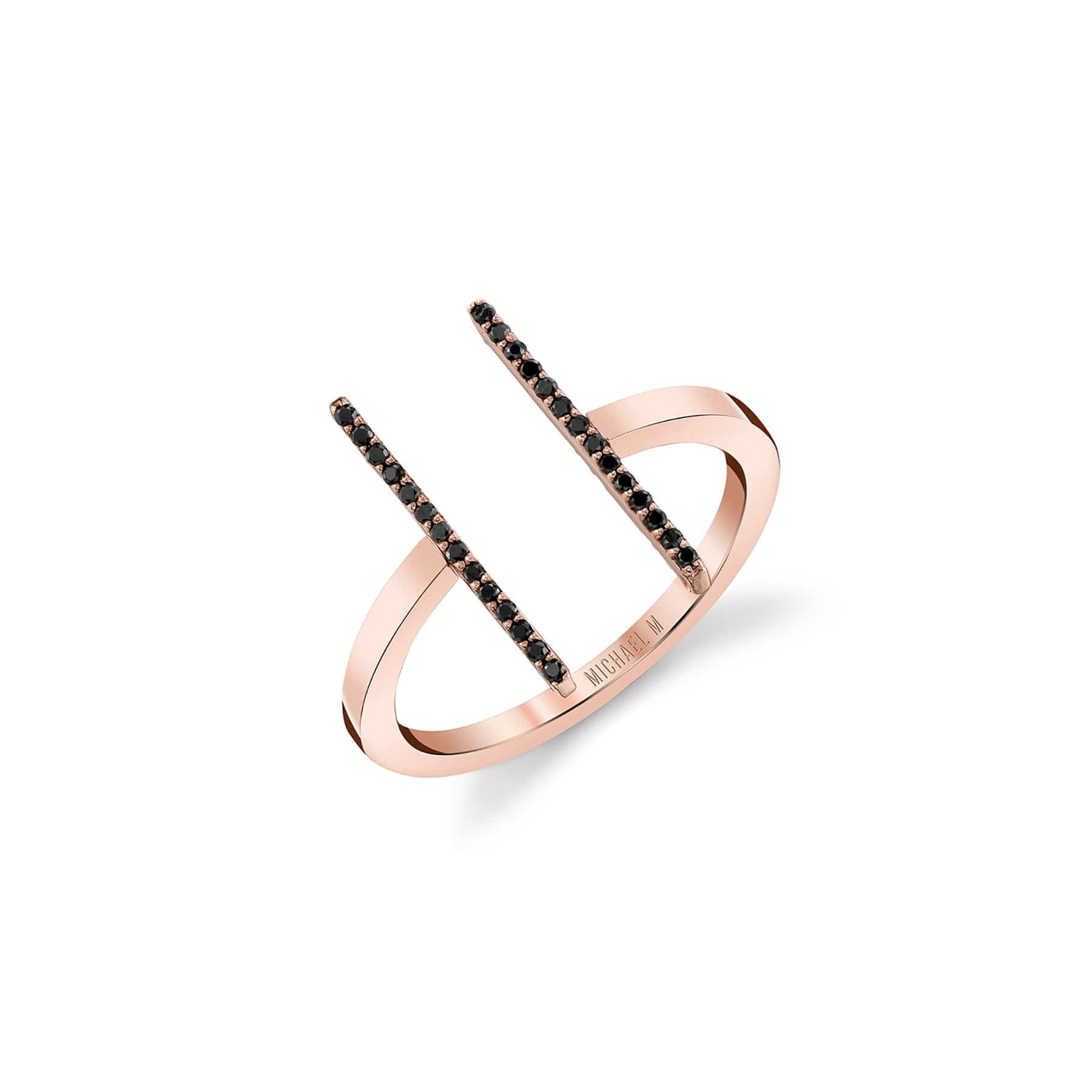 Double Bar Diamond Mix Ring