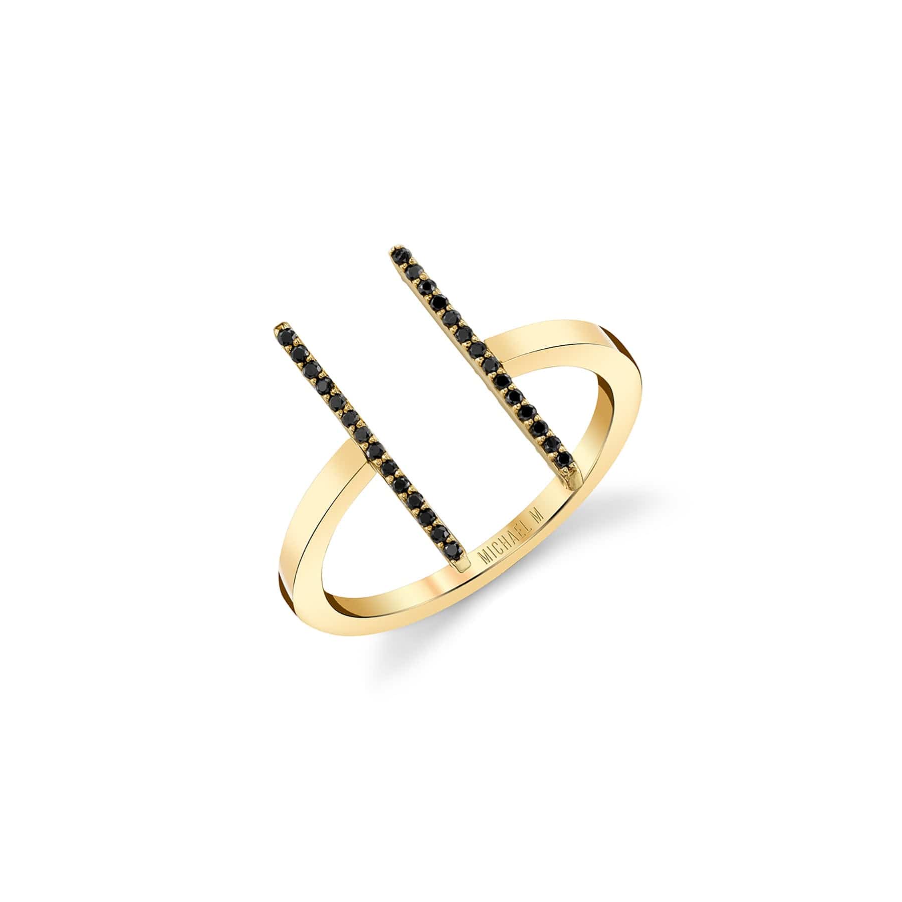 Double Bar Diamond Mix Ring