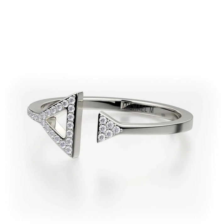 MICHAEL M Double Diamond Triangle Ring F315-YG4