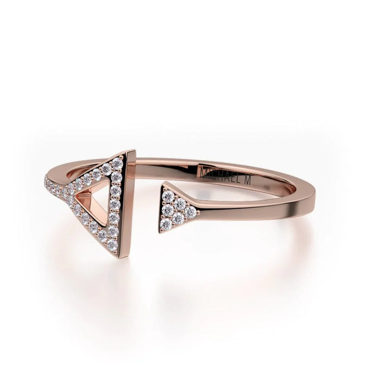 MICHAEL M Double Diamond Triangle Ring F315-YG4