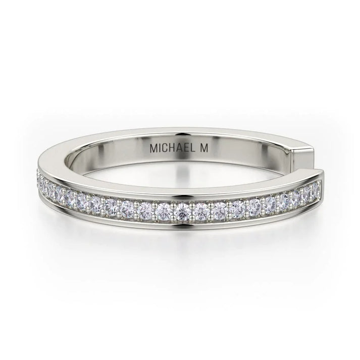 MICHAEL M Enso Classic Diamond Band B309-WG4