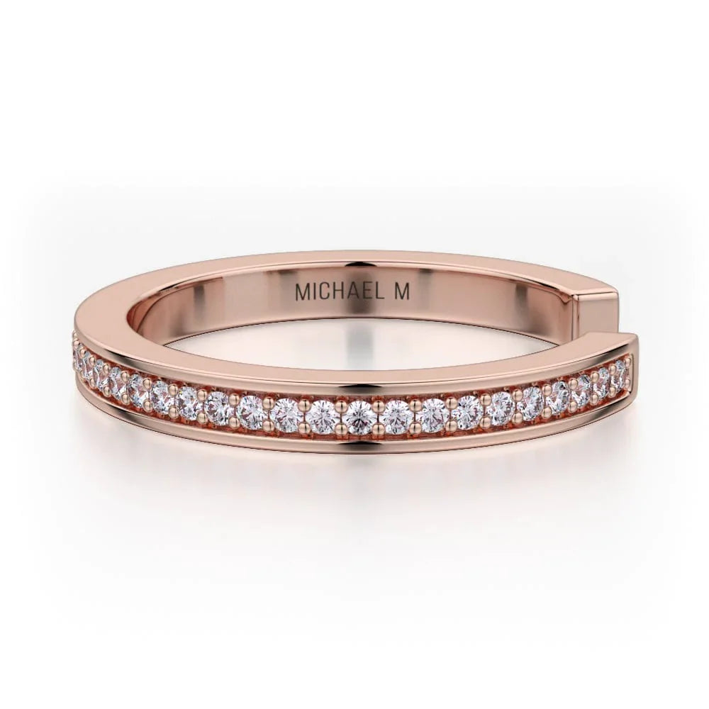 MICHAEL M Enso Classic Diamond Band B309-WG4