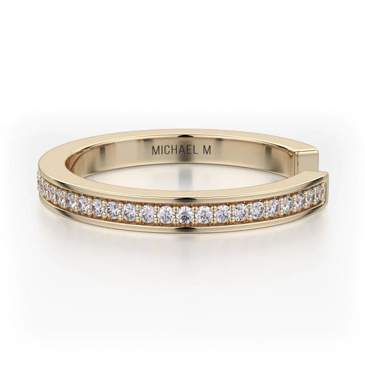 MICHAEL M Enso Classic Diamond Band B309-WG4