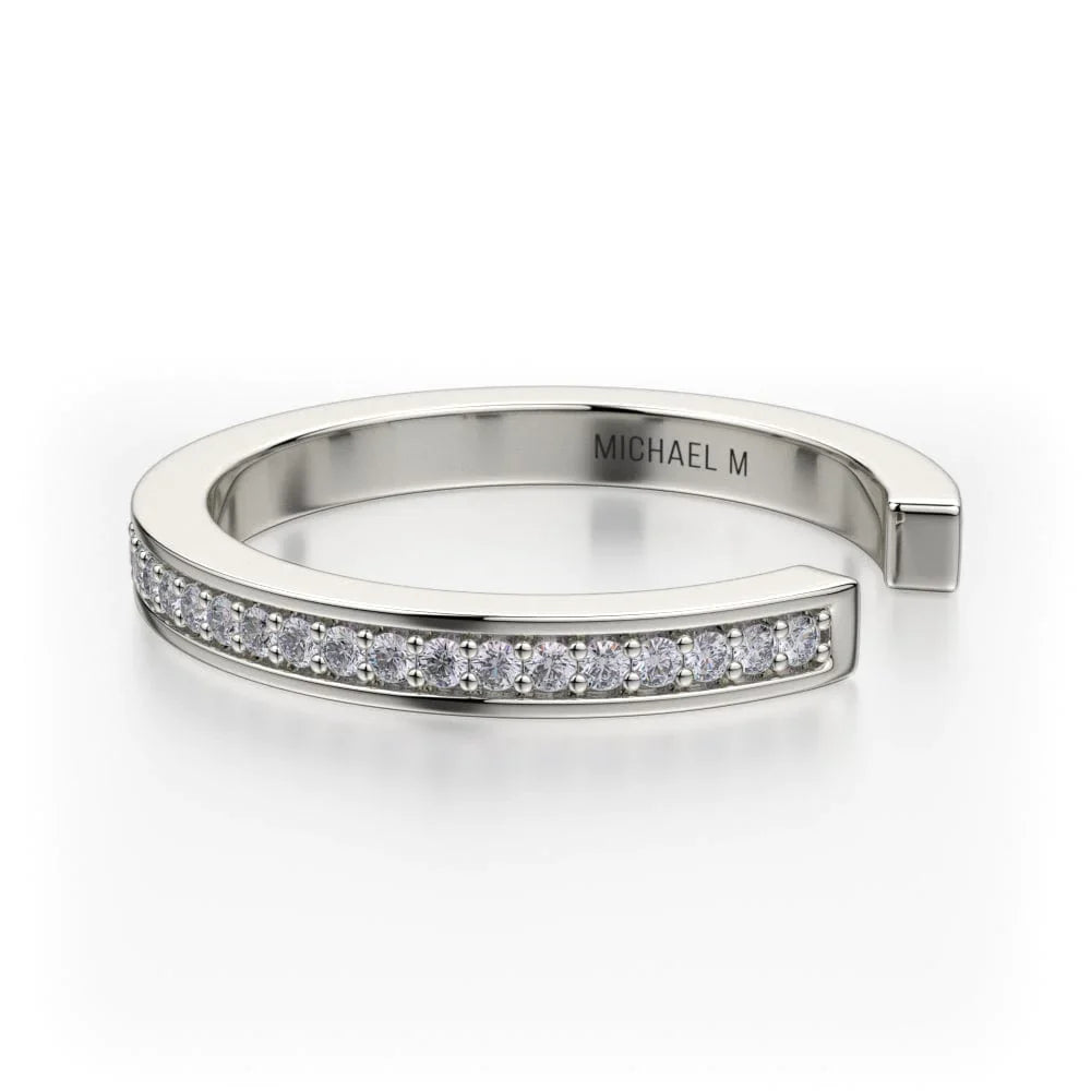 MICHAEL M Enso Classic Diamond Band B309-WG4