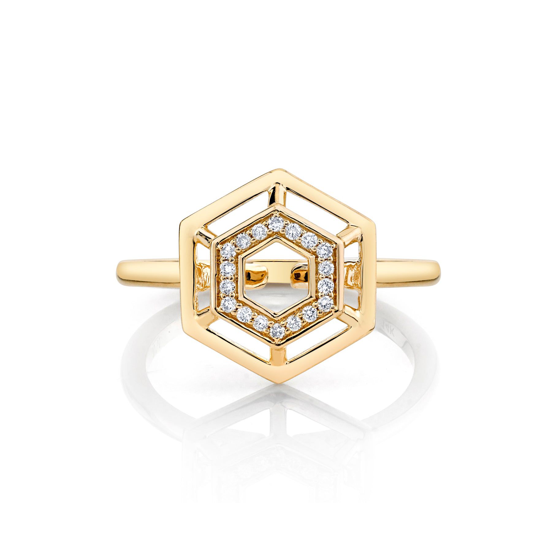 Hex Truss Cocktail Ring