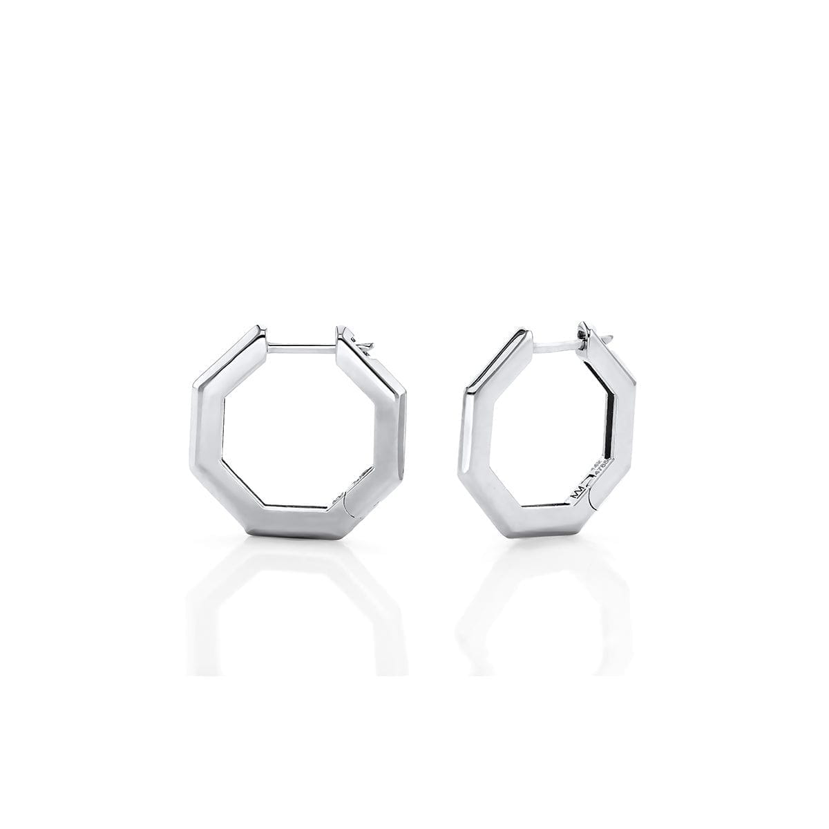 Medium Octave Knifed Hoop Earrings