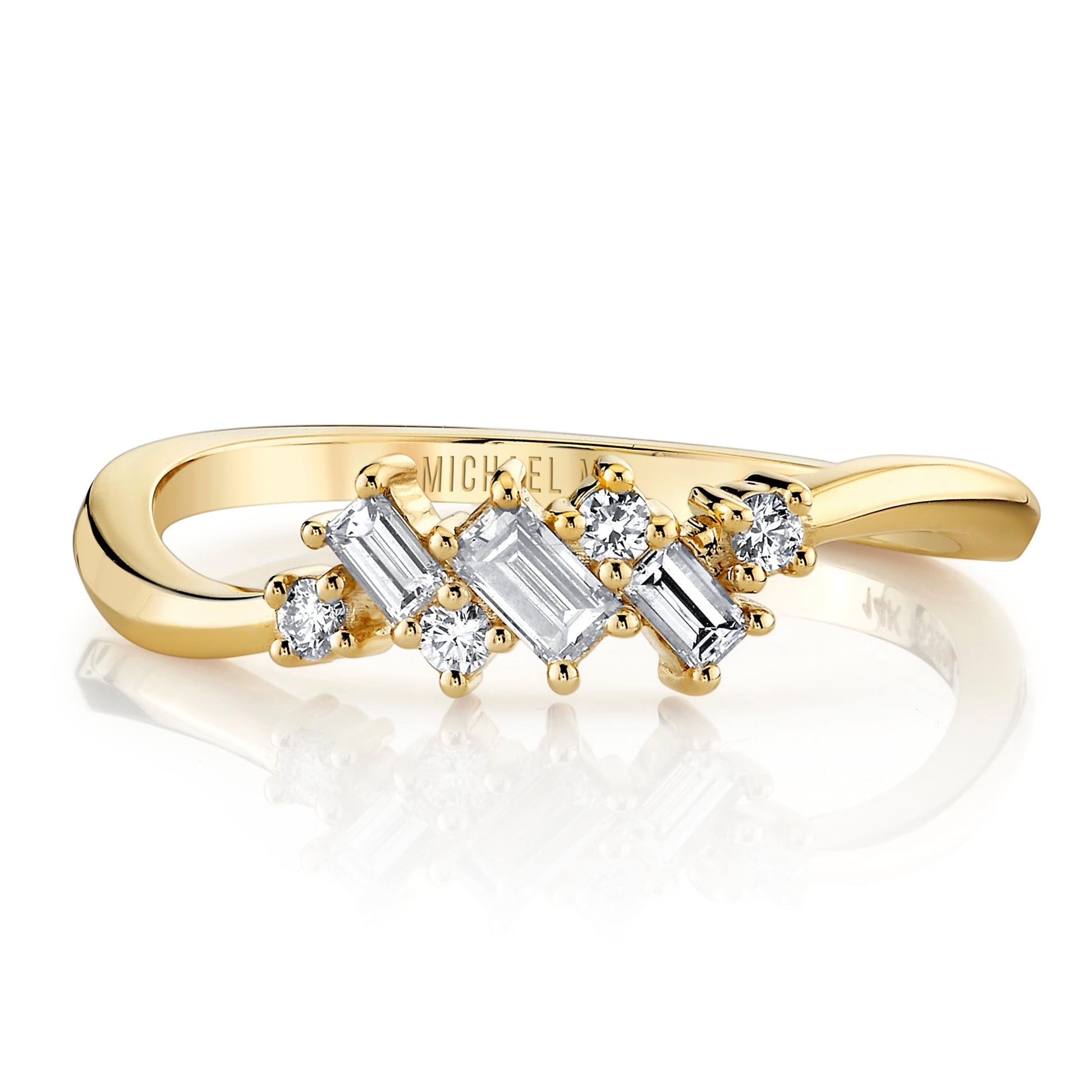 Mini Montage Baguette Cluster Ring