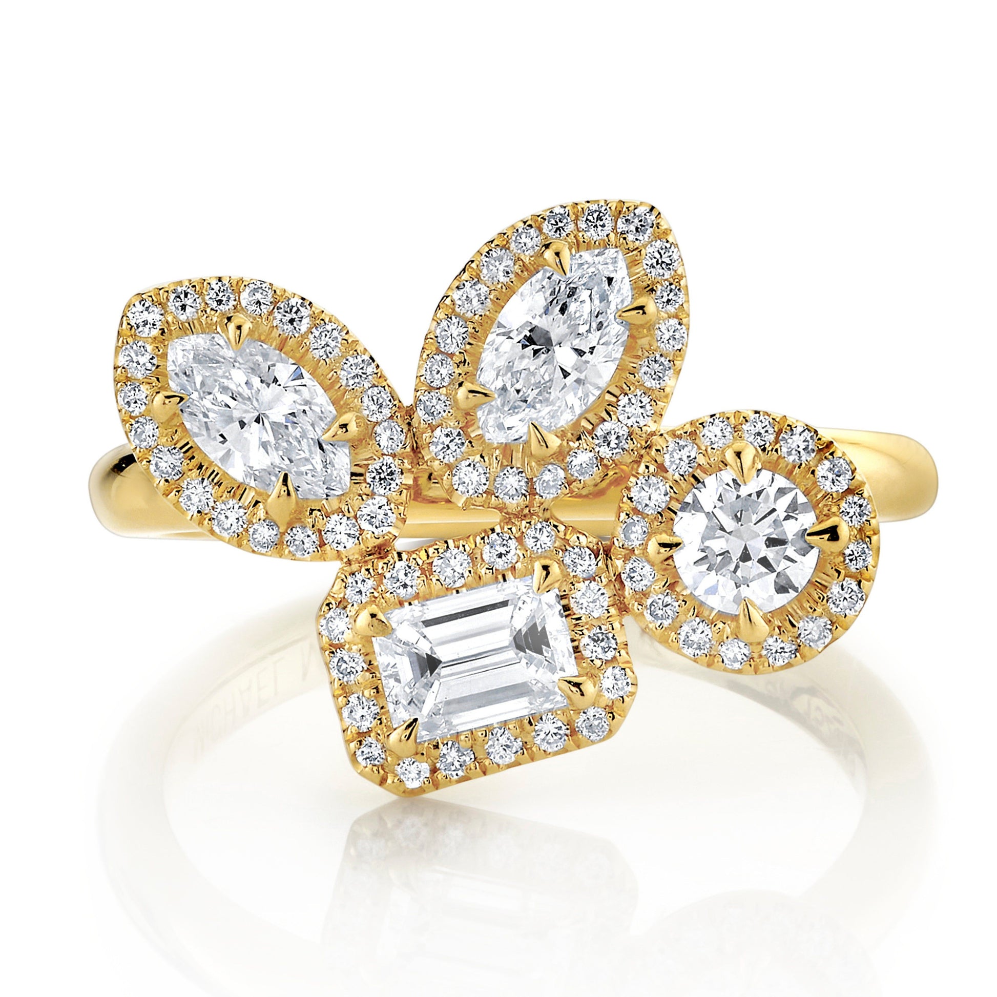 Montage Cluster Halo Ring