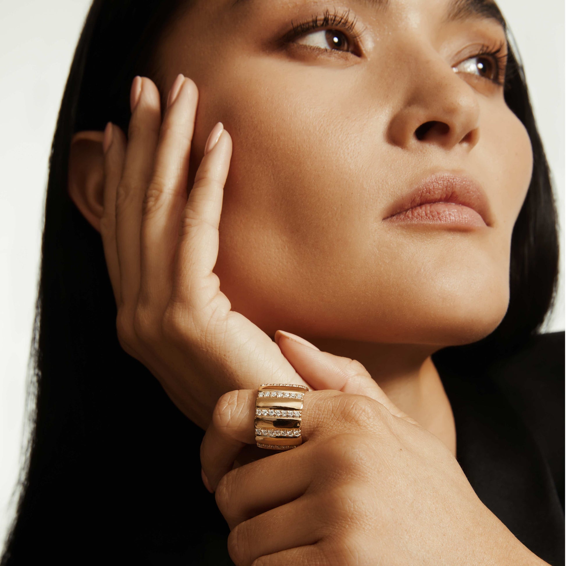 Orb Ribbed Ring