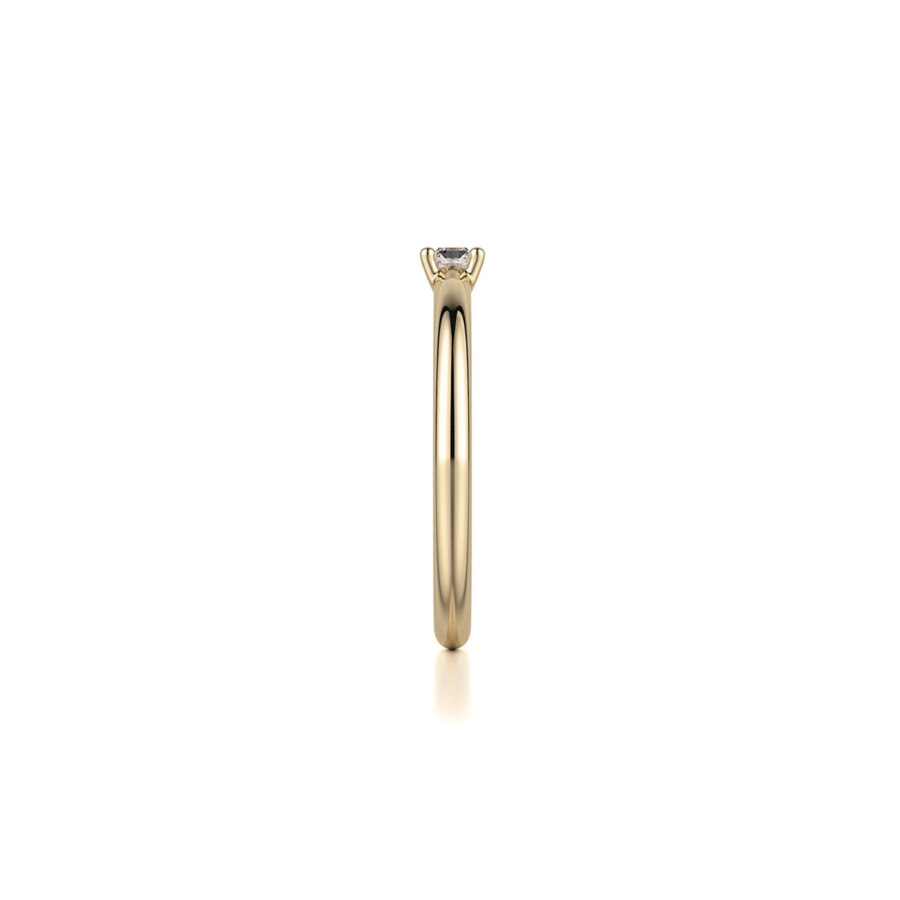 Petite Solitaire Diamond Ring