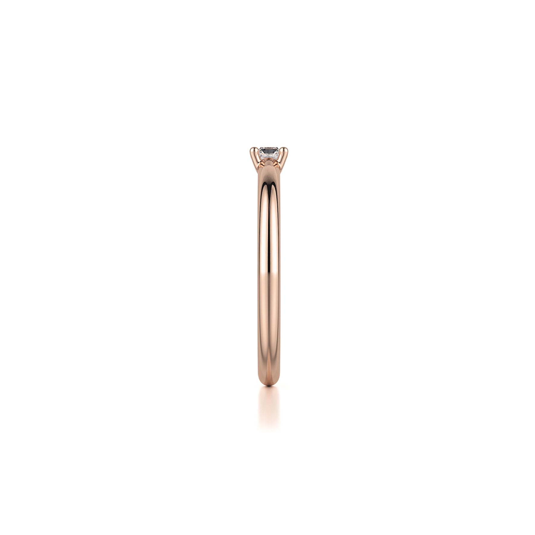 Petite Solitaire Diamond Ring