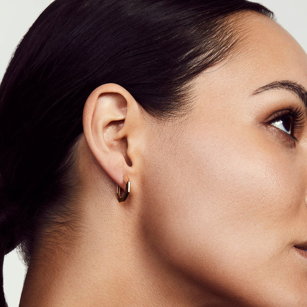 Small Octave Knifed Hoop Earrings