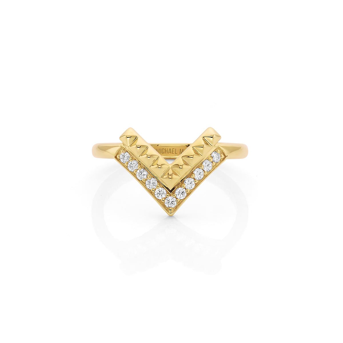 Tetra Chevon Ring