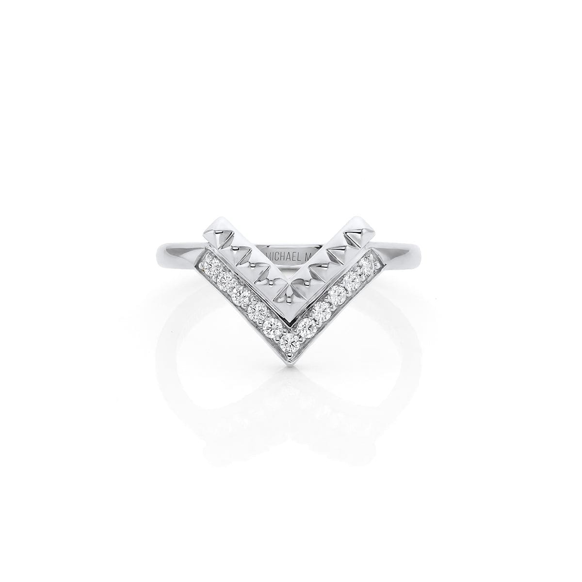 Tetra Chevon Ring
