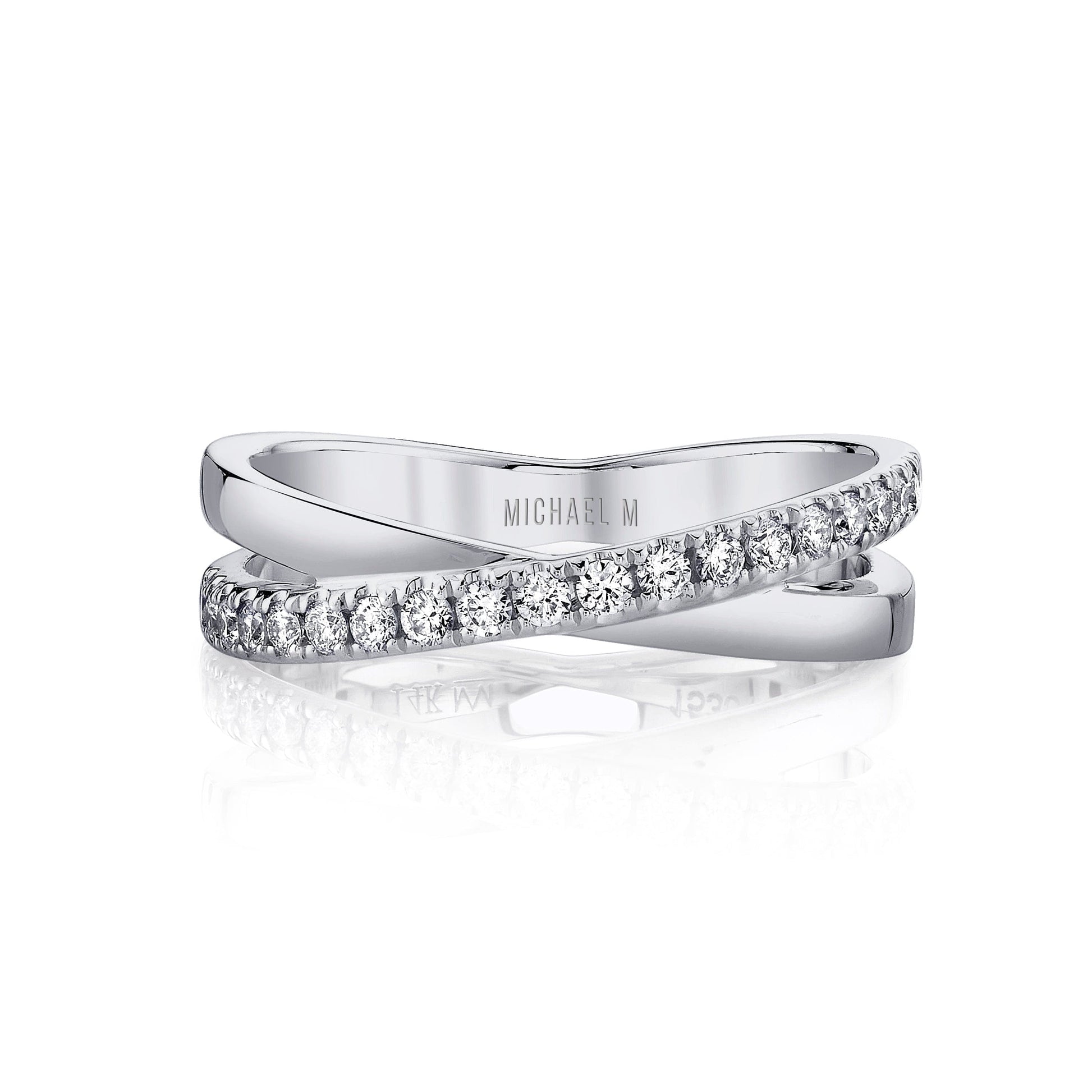 Tetra Diamond Crossover Ring