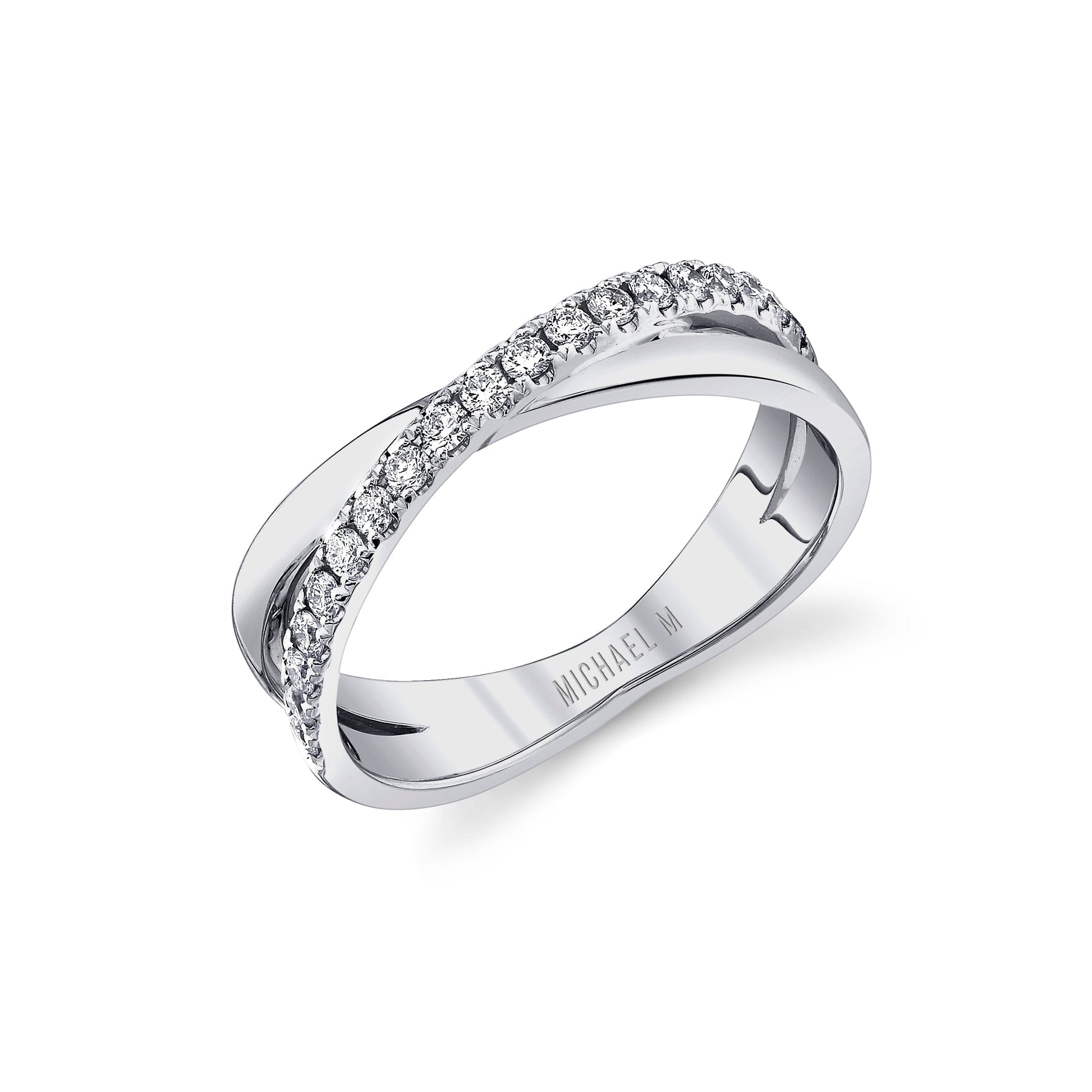 Tetra Diamond Crossover Ring