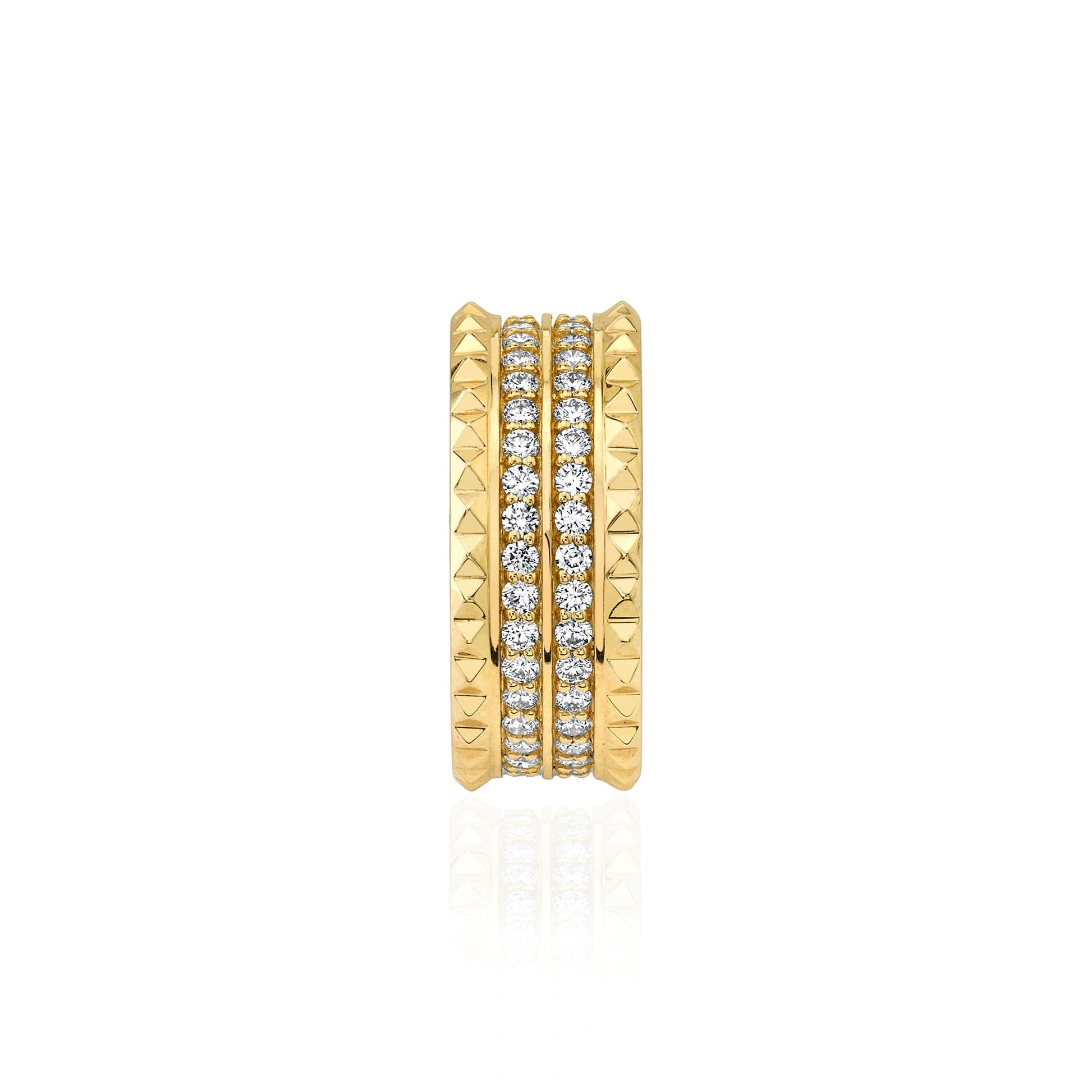 Tetra Double Pavé Band