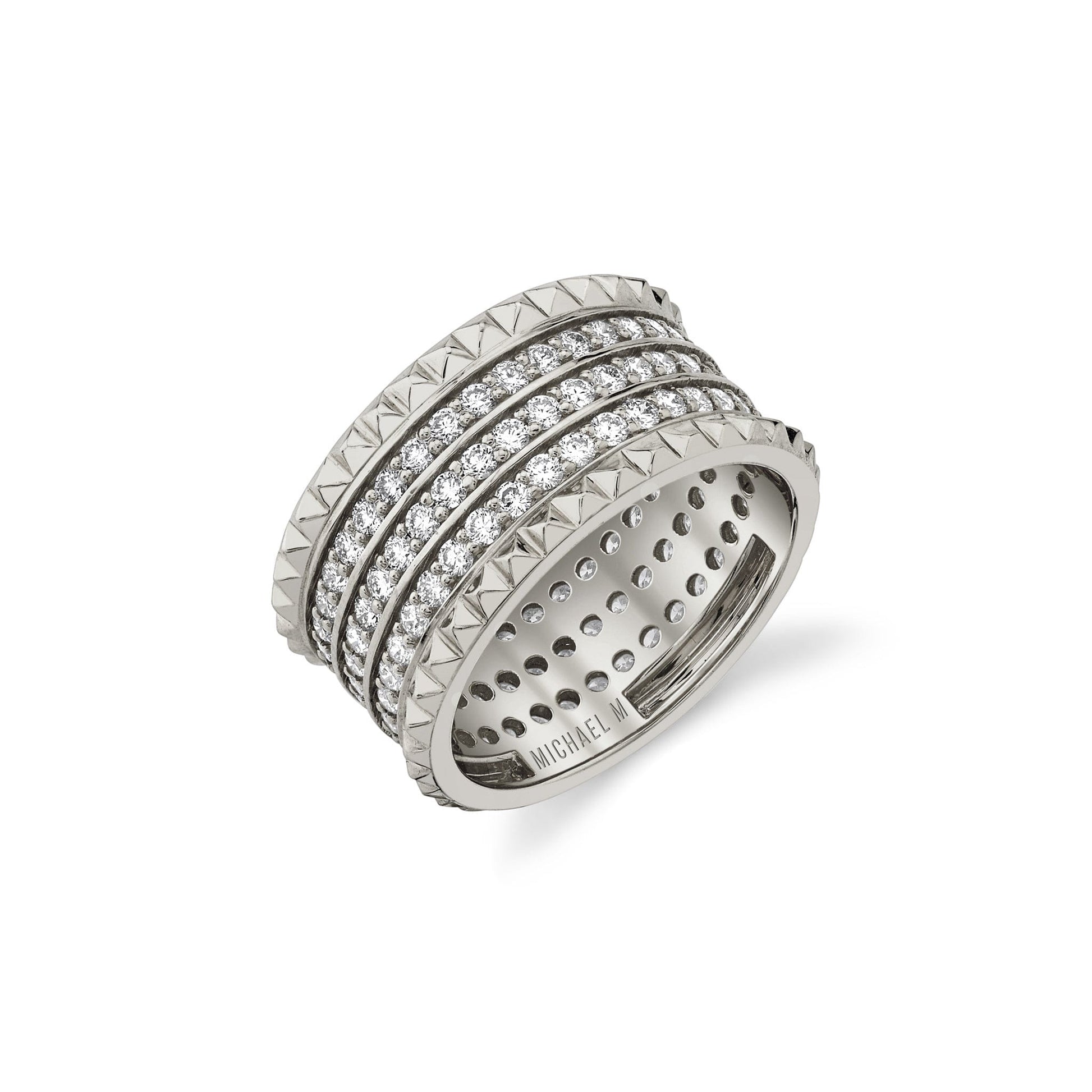 Tetra Triple Pavé Band