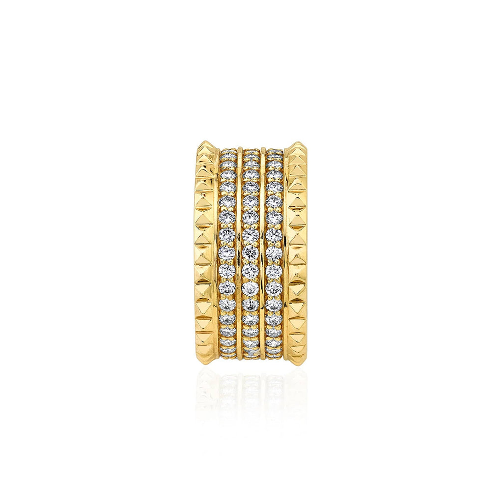 MICHAEL M Tetra Triple Pav√© Band B363YG