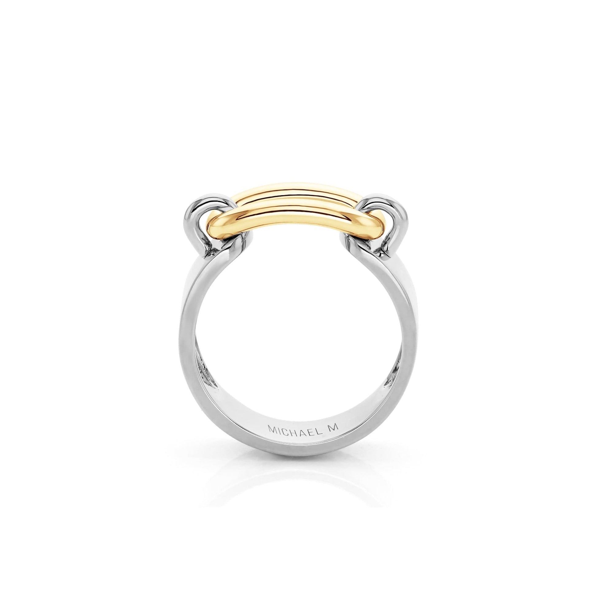 Two Tone Luxe Link Ring