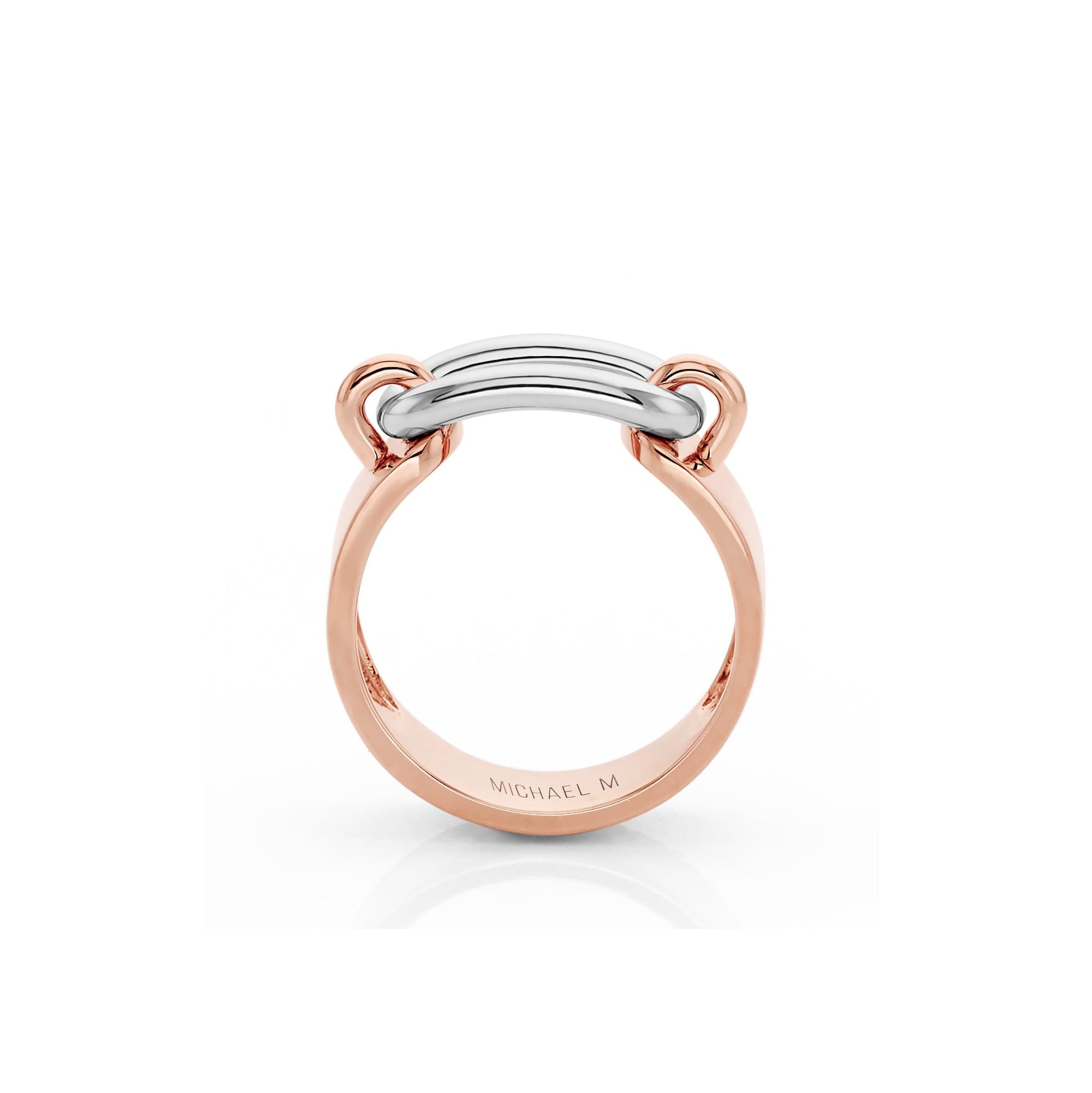 Two Tone Luxe Link Ring