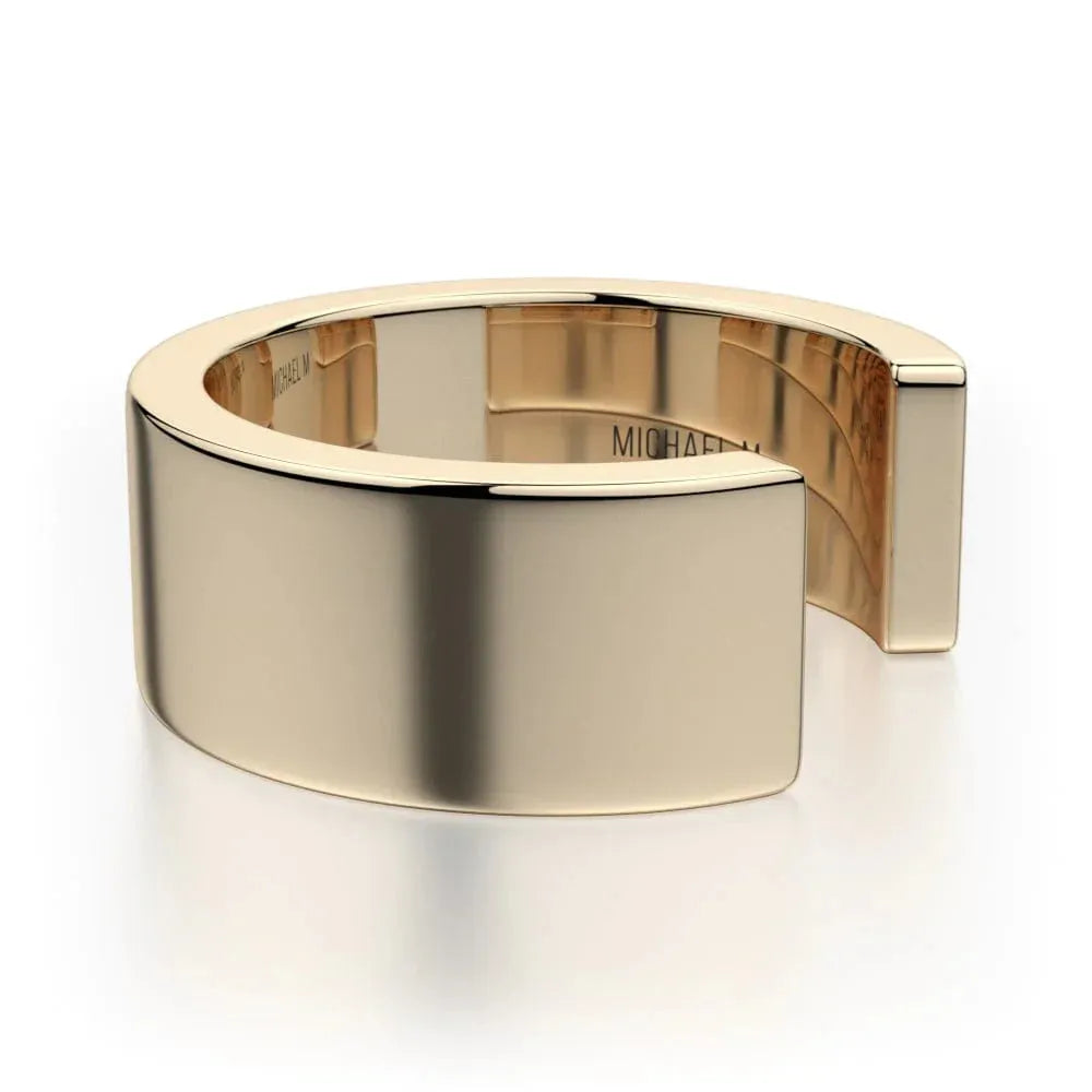 MICHAEL M Wide Metal Band B310-YG4