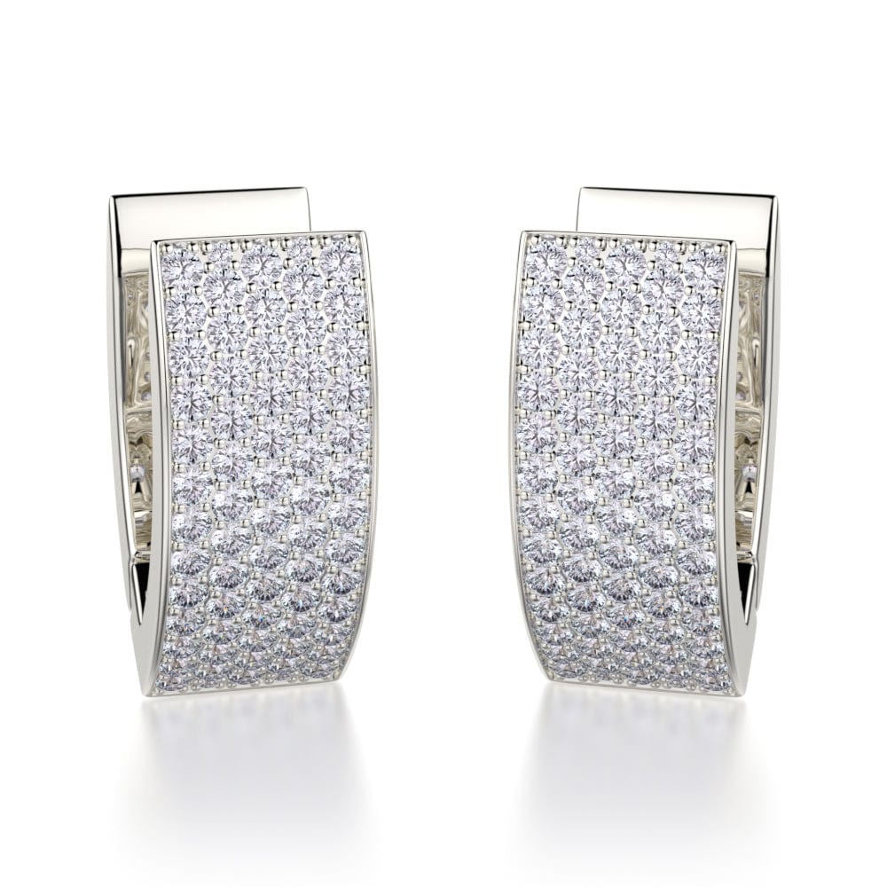 MICHAEL M Narrow Huggie Diamond Hoop Earrings MOB112YG