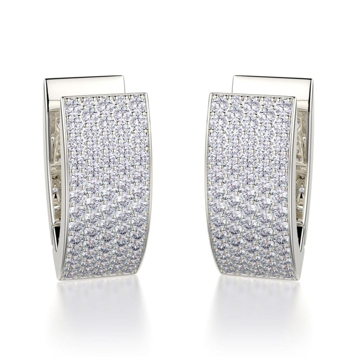 MICHAEL M Narrow Huggie Diamond Hoop Earrings MOB112YG