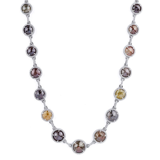 MICHAEL M Assorted Rose Cut Diamond Necklace CN205