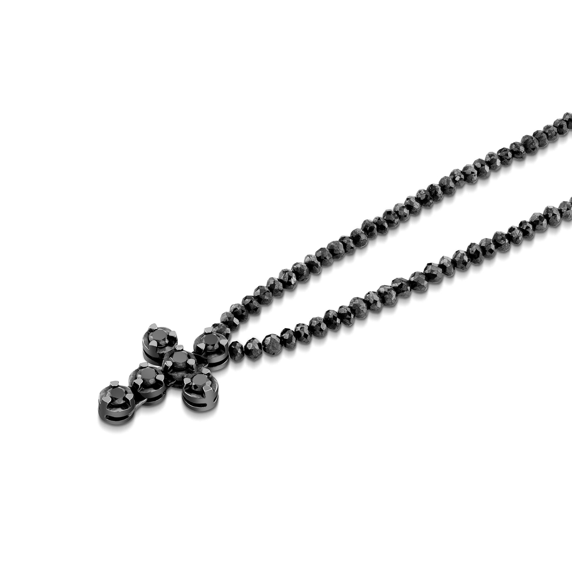 Black Diamond Cross and Necklace