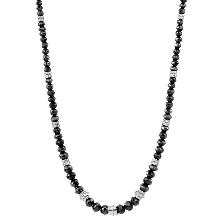 MICHAEL M Black Diamond Tear Drop Pendant and Necklace P196