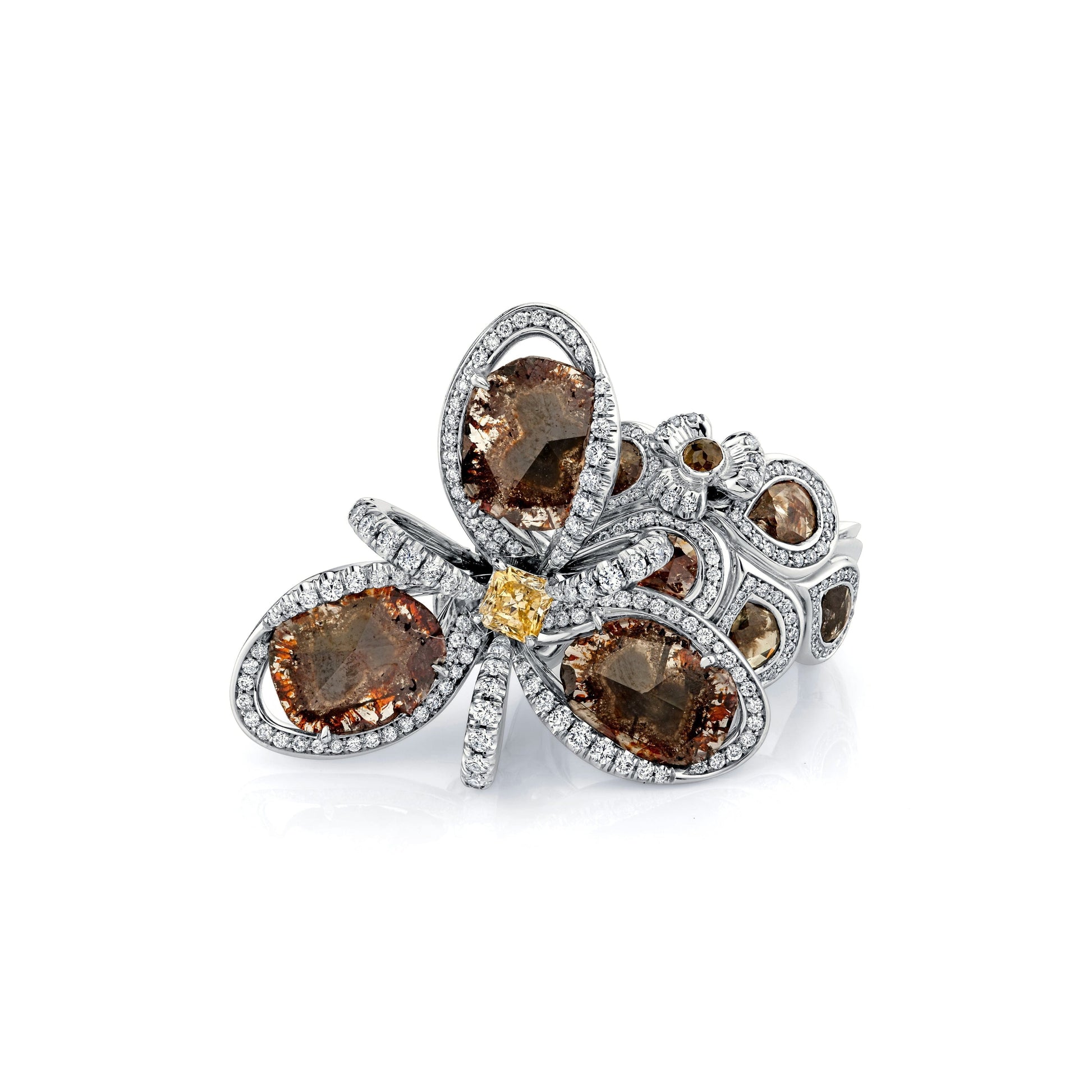 Cognac Blossom Ring