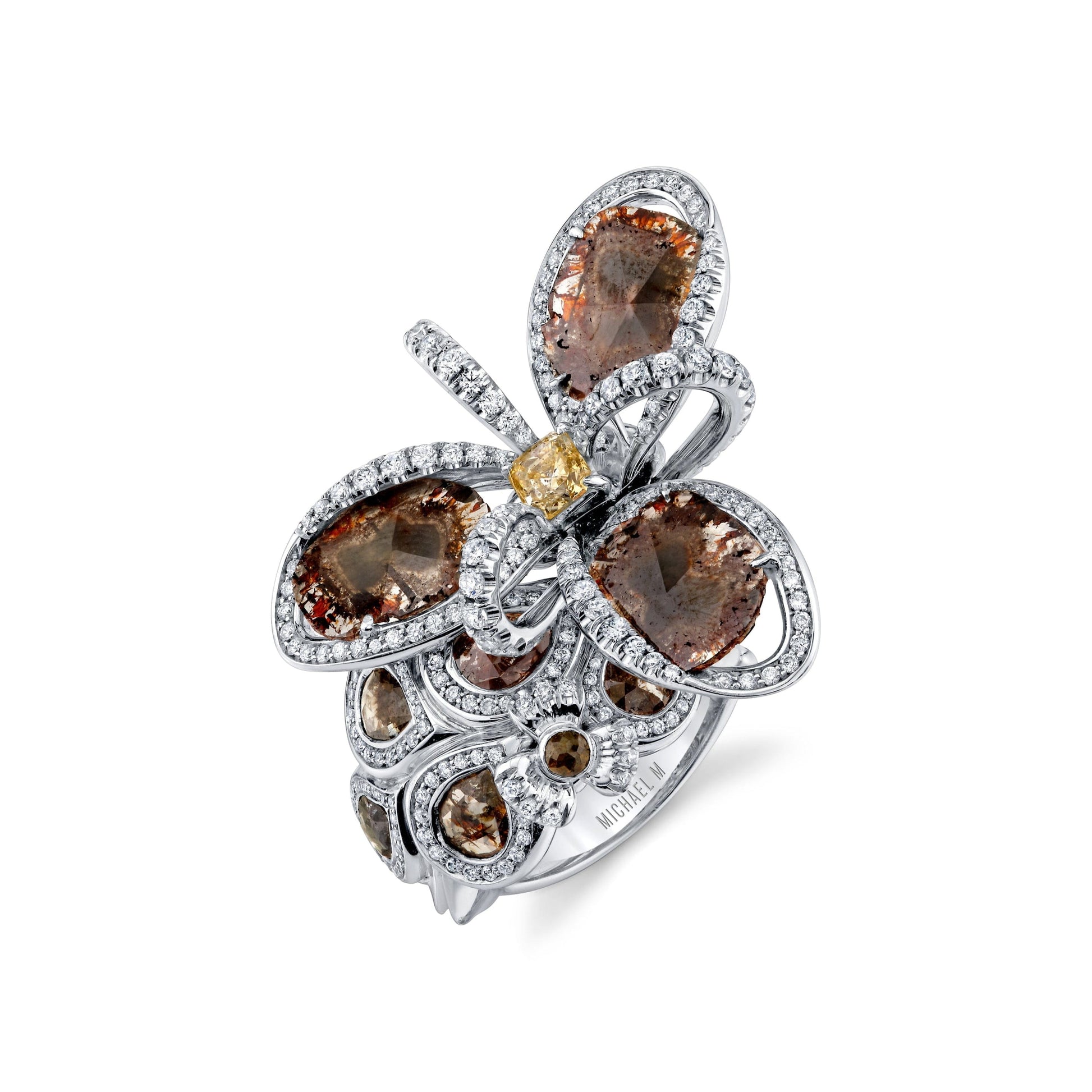 Cognac Blossom Ring
