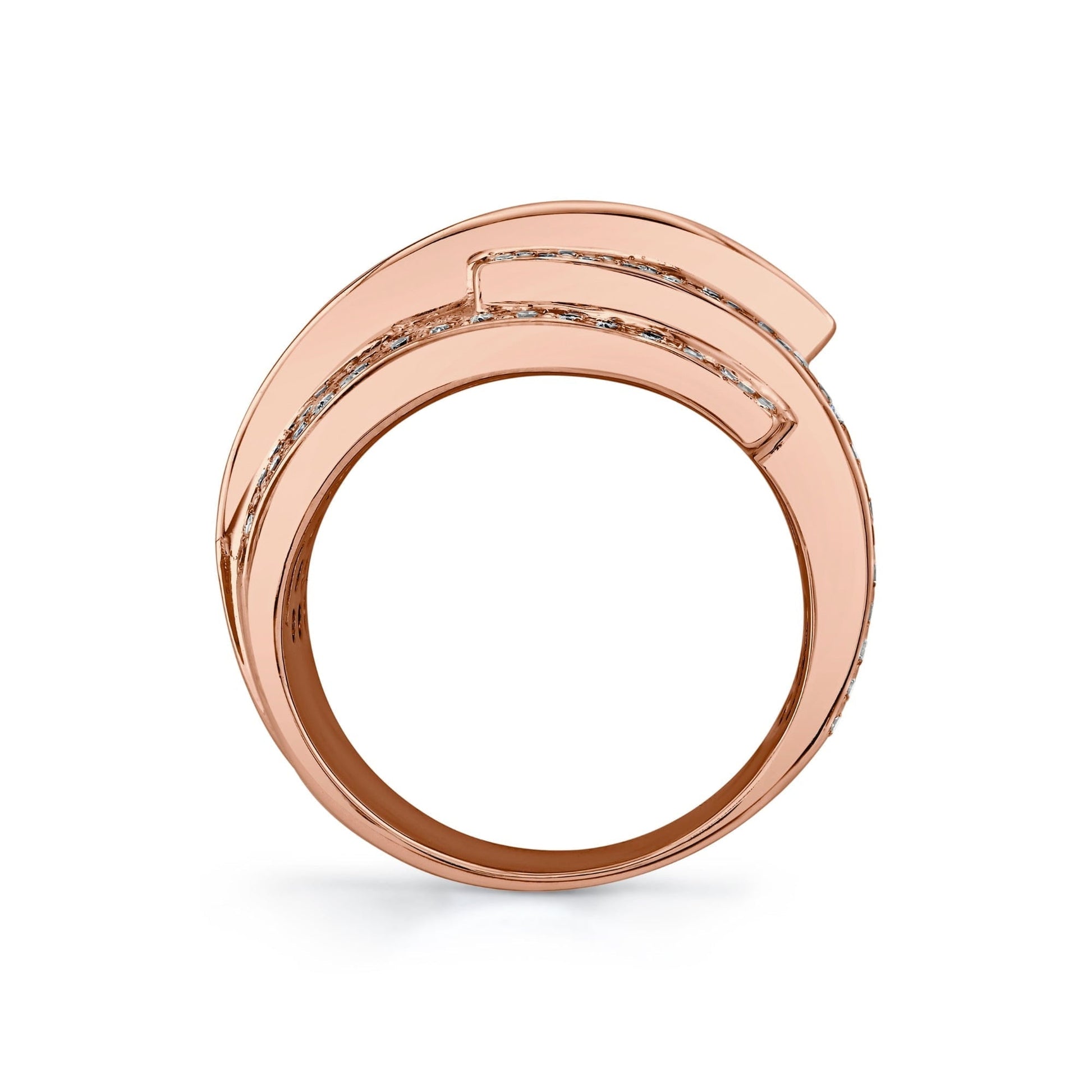 Europa Interlock Pavé Band